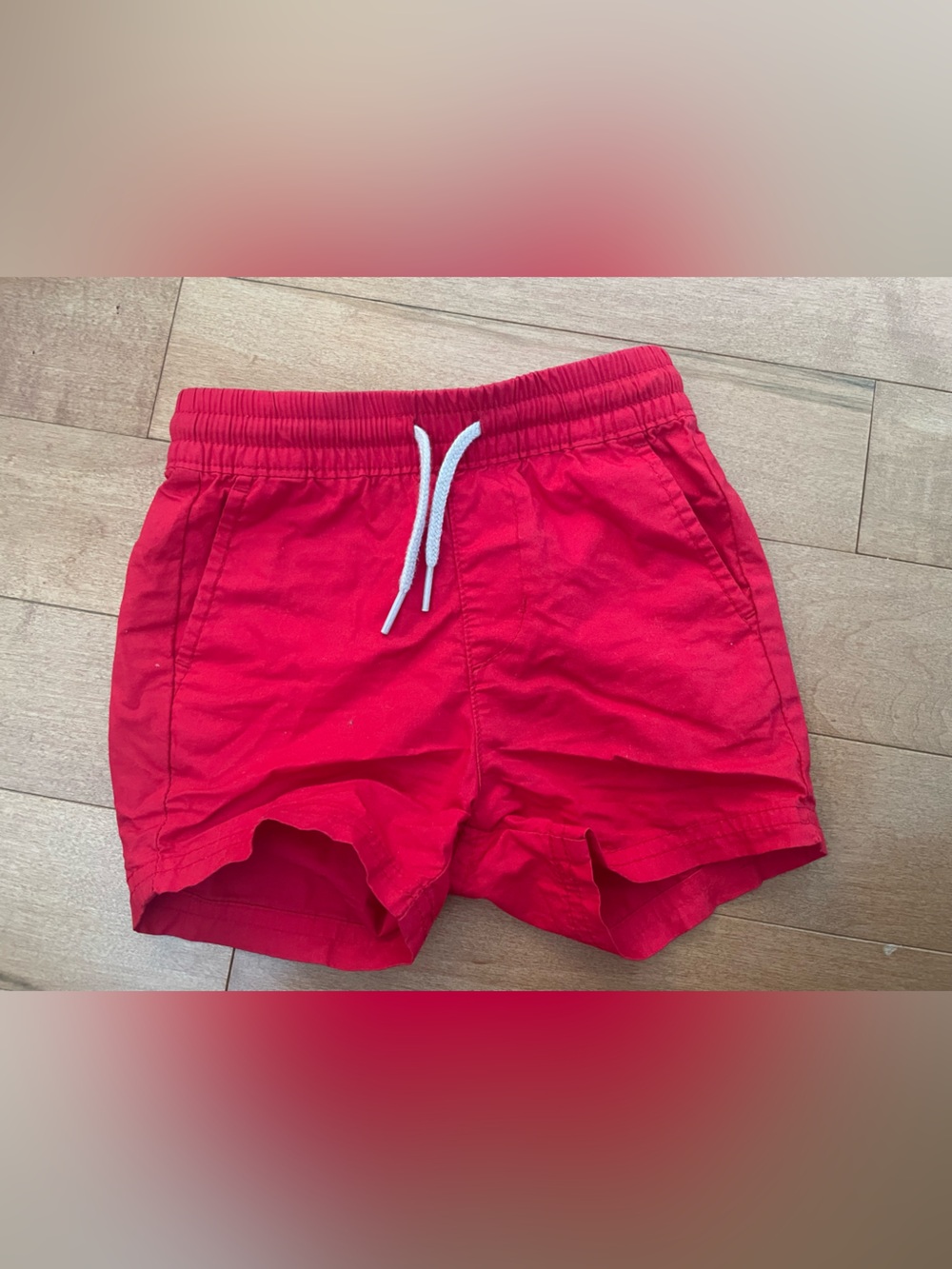 Old Navy Red Athletic Drawstring Shorts